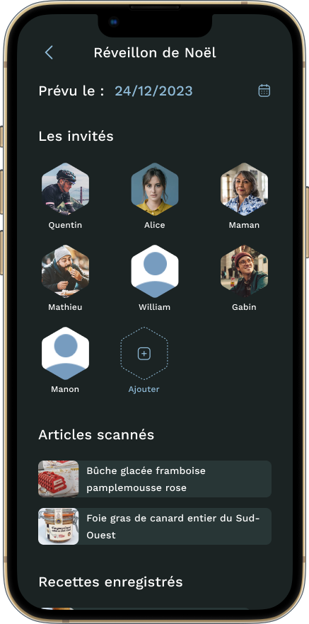 Mockup page réveillon AllergEase